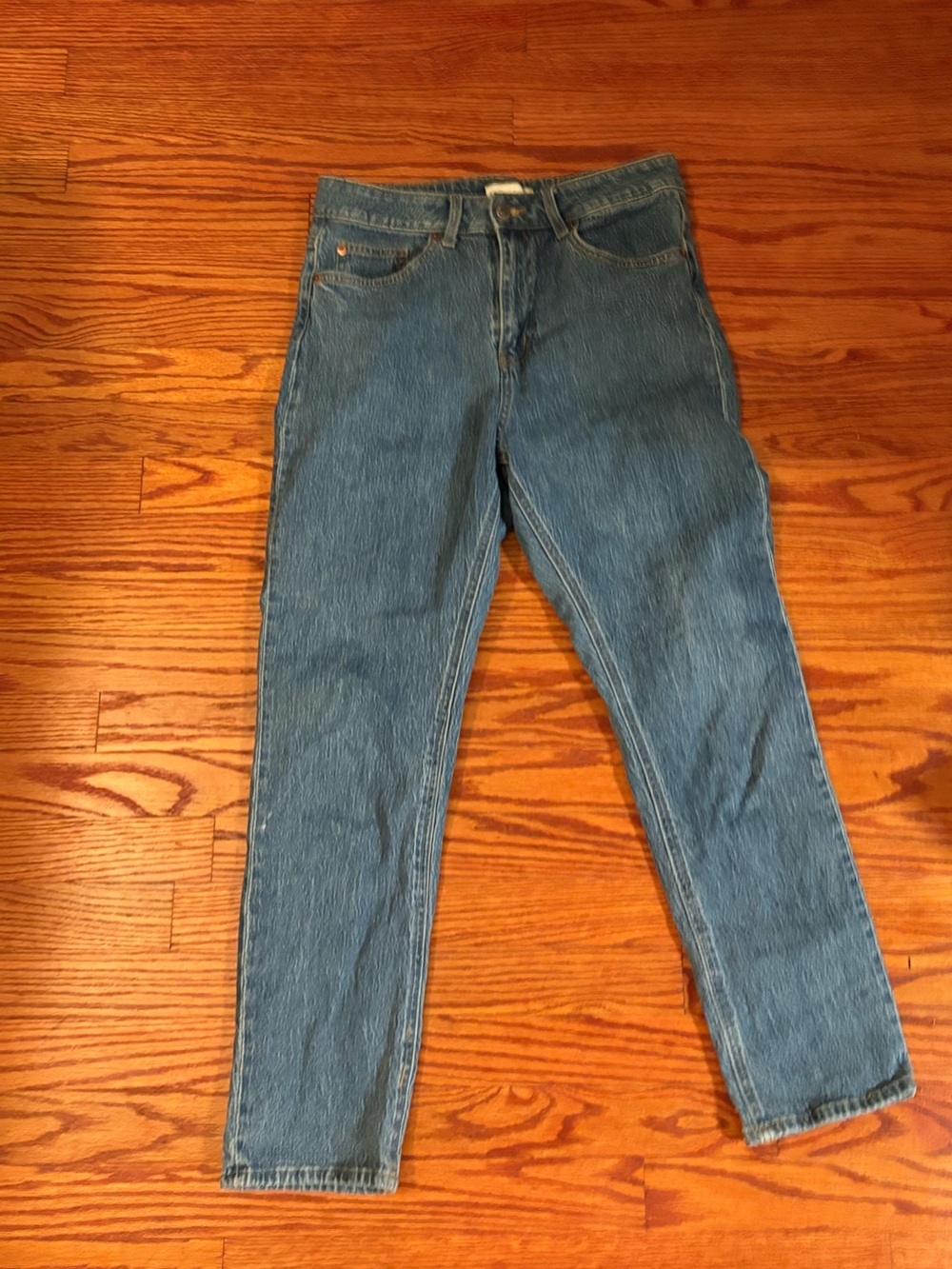 H&M Classic Straight Leg Jeans - Blue Denim - Picture 2 of 4